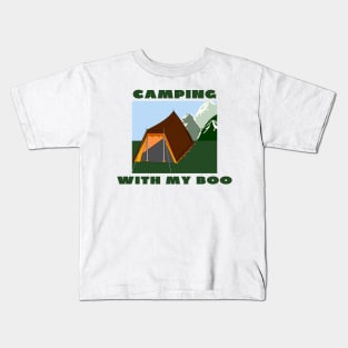 Camping with my boo Kids T-Shirt